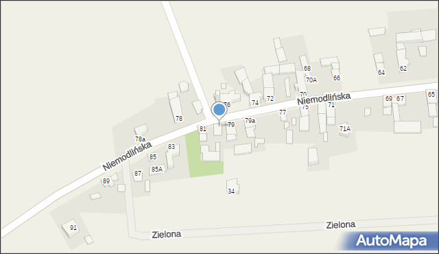 Gracze, Niemodlińska, 81A, mapa Gracze