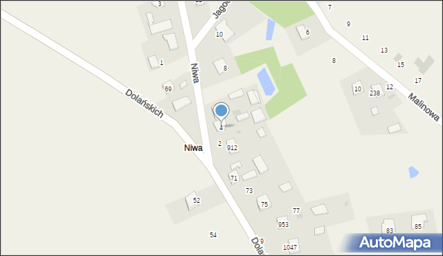 Grębów, Niwa, 4, mapa Grębów