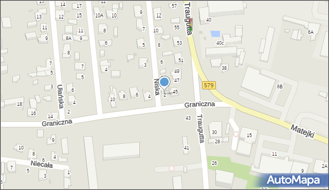 Grodzisk Mazowiecki, Niska, 2, mapa Grodzisk Mazowiecki