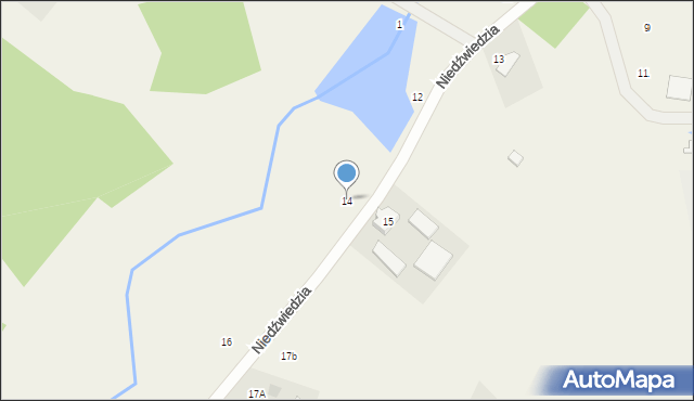 Gromadzin, Niedźwiedzia, 14, mapa Gromadzin