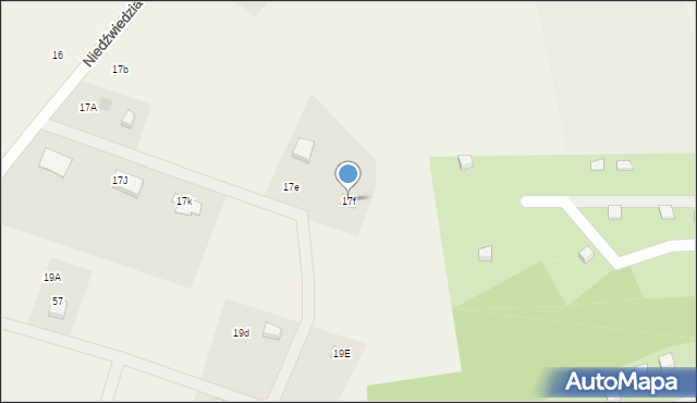 Gromadzin, Niedźwiedzia, 17F, mapa Gromadzin
