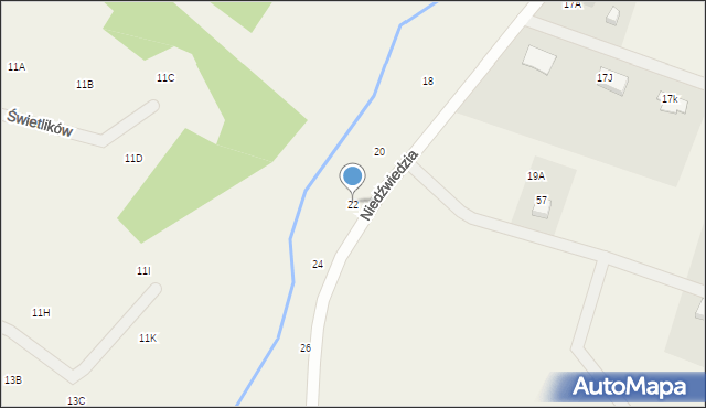 Gromadzin, Niedźwiedzia, 22, mapa Gromadzin