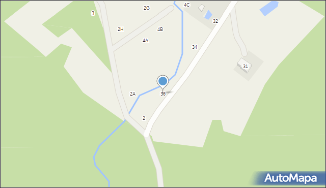 Gromadzin, Niedźwiedzia, 36, mapa Gromadzin