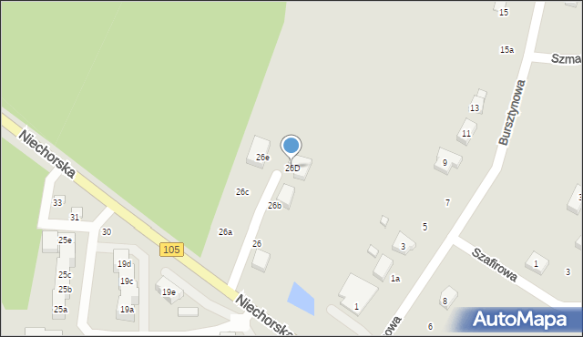 Gryfice, Niechorska, 26D, mapa Gryfice