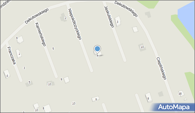 Iława, Niepokólczyckiego-Halnego Franciszka, 7, mapa Iława