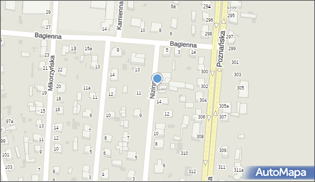 Inowrocław, Nizinna, 14a, mapa Inowrocławia