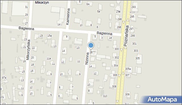 Inowrocław, Nizinna, 16, mapa Inowrocławia