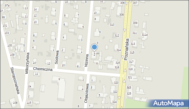 Inowrocław, Nizinna, 2, mapa Inowrocławia