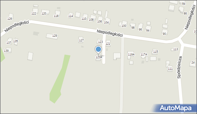 Jastrzębie-Zdrój, Niepodległości, 123A, mapa Jastrzębie-Zdrój