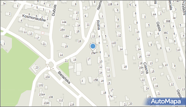 Jaworzno, Niemcewicza Juliana Ursyna, 15a, mapa Jaworzno
