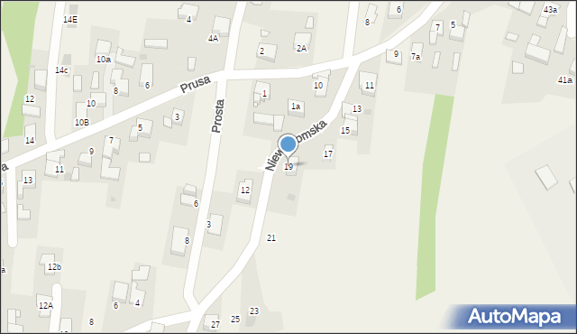 Jejkowice, Niewiadomska, 19, mapa Jejkowice