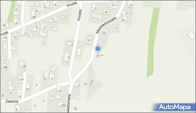 Jejkowice, Niewiadomska, 21, mapa Jejkowice