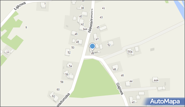 Jejkowice, Niewiadomska, 49, mapa Jejkowice