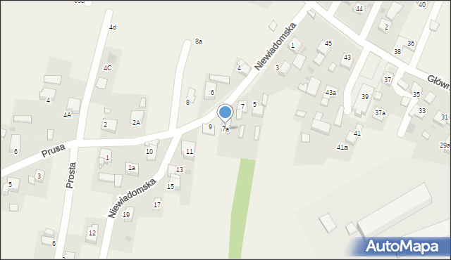 Jejkowice, Niewiadomska, 7a, mapa Jejkowice