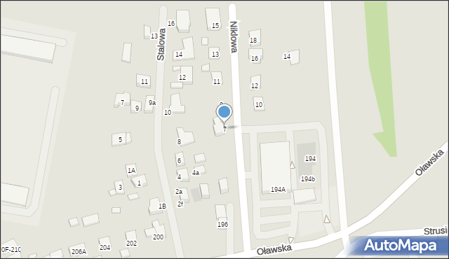 Jelcz-Laskowice, Niklowa, 7, mapa Jelcz-Laskowice