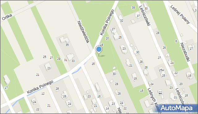 Jesówka, Niedźwiedzia, 32, mapa Jesówka