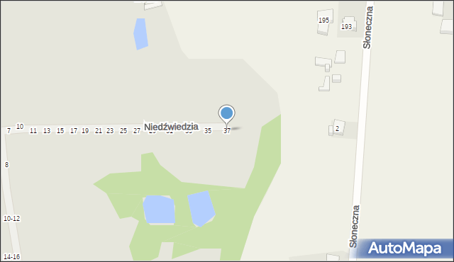 Kalisz, Niedźwiedzia, 37, mapa Kalisza