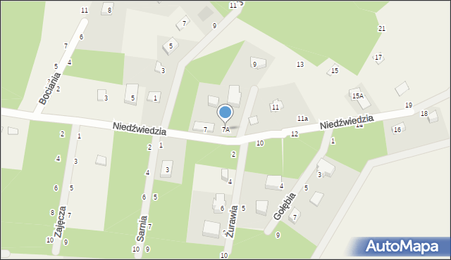 Kamień, Niedźwiedzia, 7A, mapa Kamień