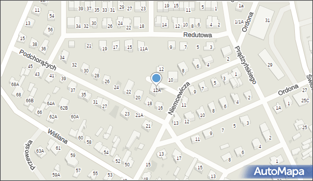 Karczew, Niemcewicza Juliana Ursyna, 12A, mapa Karczew
