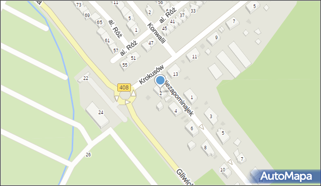 Kędzierzyn-Koźle, Niezapominajek, 2, mapa Kędzierzyna-Koźle