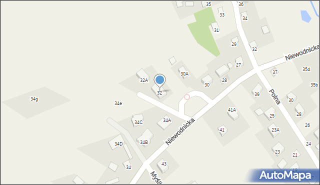 Klepacze, Niewodnicka, 32, mapa Klepacze