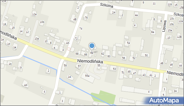 Komprachcice, Niemodlińska, 64, mapa Komprachcice