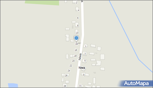 Koniecpol, Niwa, 14, mapa Koniecpol
