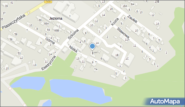 Konstancin-Jeziorna, Niska, 8, mapa Konstancin-Jeziorna