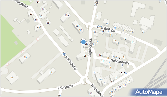 Kostrzyn nad Odrą, Niepodległości, 6C, mapa Kostrzyn nad Odrą