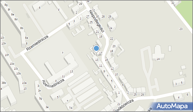 Koszalin, Niepodległości, 15, mapa Koszalina