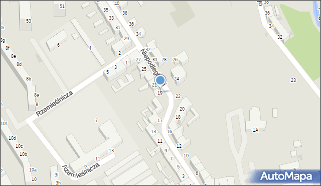 Koszalin, Niepodległości, 19, mapa Koszalina