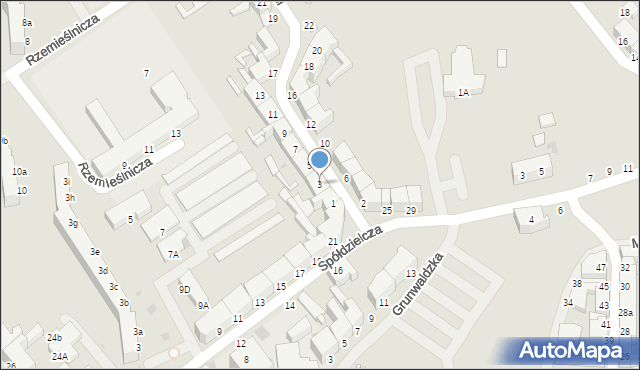 Koszalin, Niepodległości, 3, mapa Koszalina