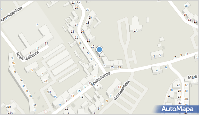 Koszalin, Niepodległości, 6, mapa Koszalina