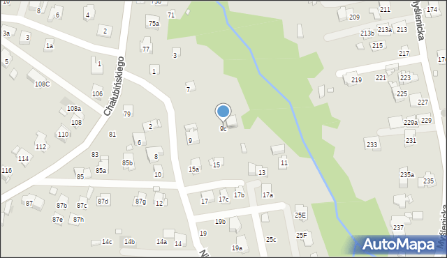 Kraków, Niewodniczańskiego Henryka, 9c, mapa Krakowa