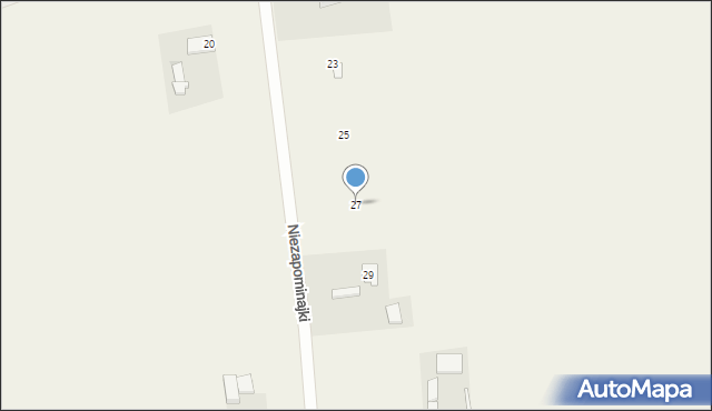 Krobów, Niezapominajki, 27, mapa Krobów