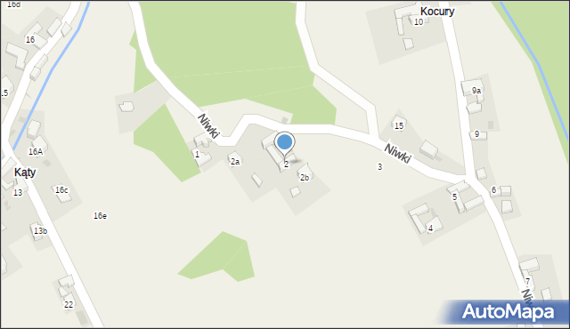 Krościenko nad Dunajcem, Niwki, 2, mapa Krościenko nad Dunajcem