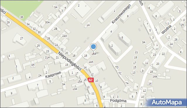 Kruszwica, Niepodległości, 16A, mapa Kruszwica