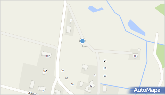 Kuraszków, Niecała, 5, mapa Kuraszków