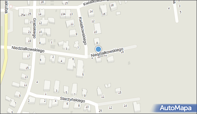 Łeba, Niedziałkowskiego Mieczysława, 10, mapa Łeba
