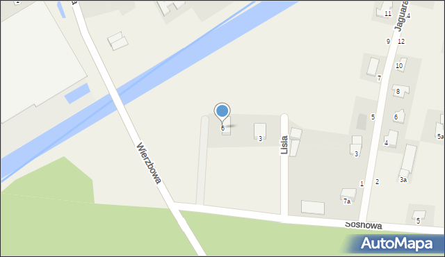 Łochowo, Niedźwiedzia, 6, mapa Łochowo