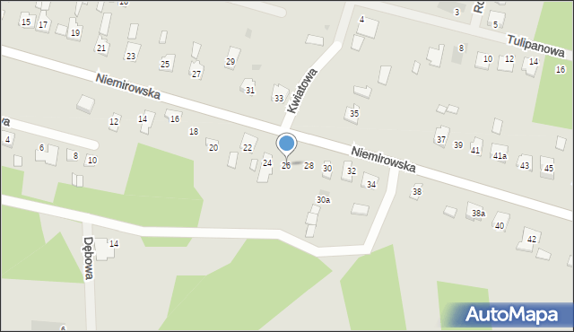 Lubaczów, Niemirowska, 26, mapa Lubaczów