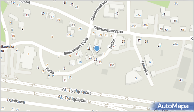 Lublin, Niska, 16, mapa Lublina