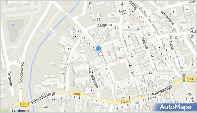 Lubliniec, Niedurnego, 1, mapa Lubliniec