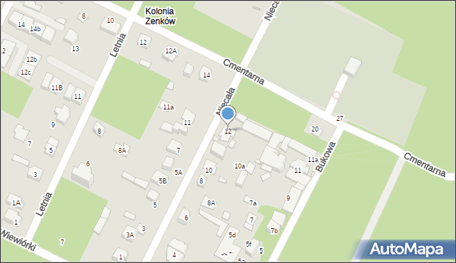 Marki, Niecała, 12, mapa Marki