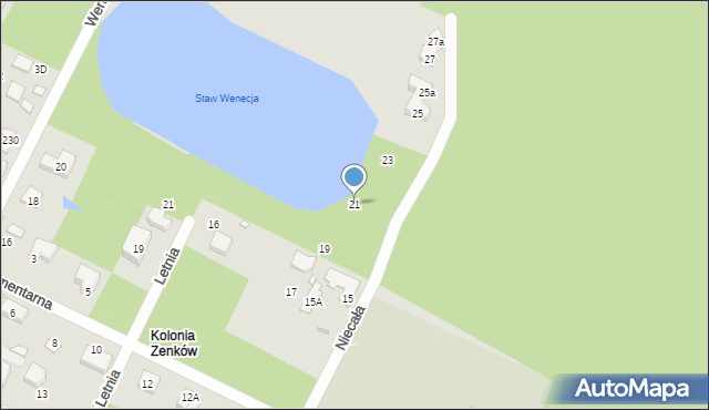 Marki, Niecała, 21, mapa Marki