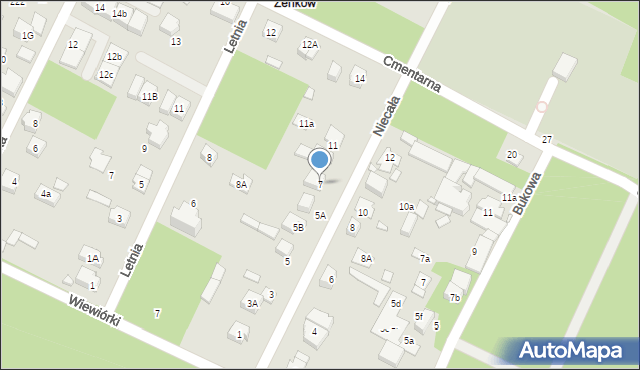 Marki, Niecała, 7, mapa Marki