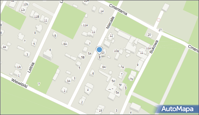 Marki, Niecała, 8, mapa Marki