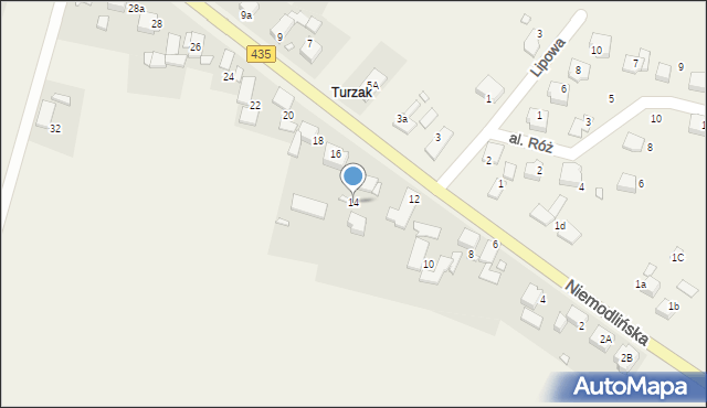 Mechnice, Niemodlińska, 14, mapa Mechnice