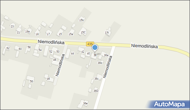 Mechnice, Niemodlińska, 38, mapa Mechnice