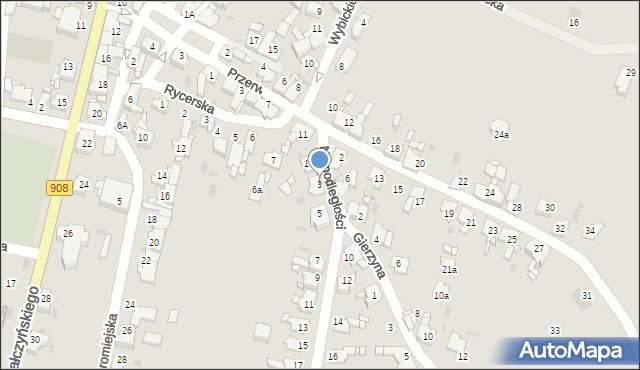 Miasteczko Śląskie, Niepodległości, 3, mapa Miasteczko Śląskie